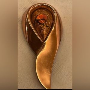 Vintage Matisse Renoir Copper foil Brooch, MCM Copper Jewelry.